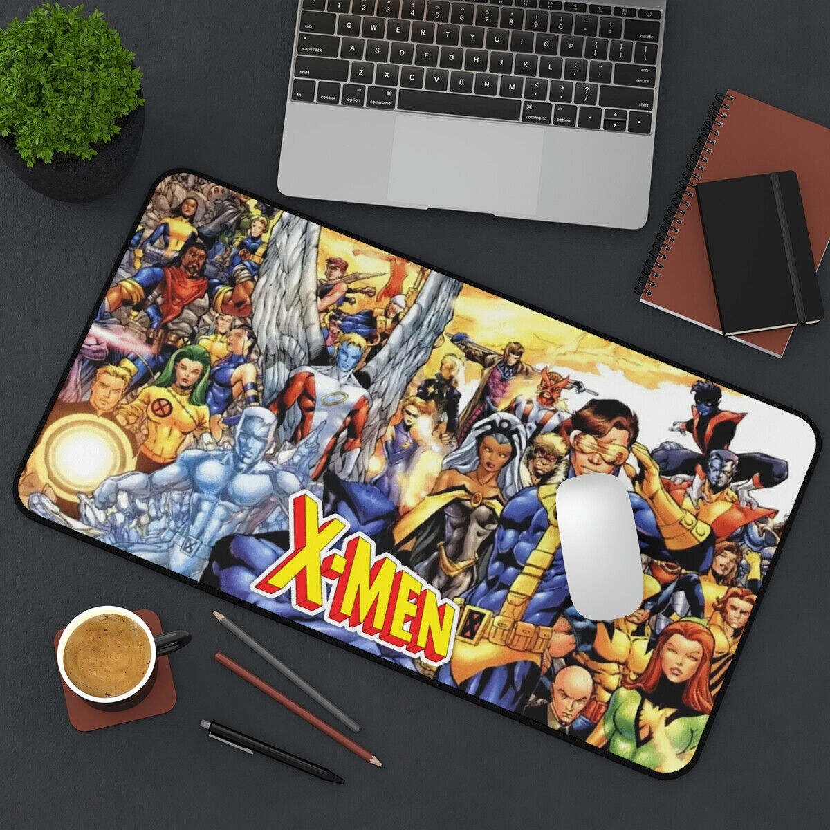X-Men Desk Mat - Wolverine Cyclops Storm Phoenix Iceman - Marvel Comics Art