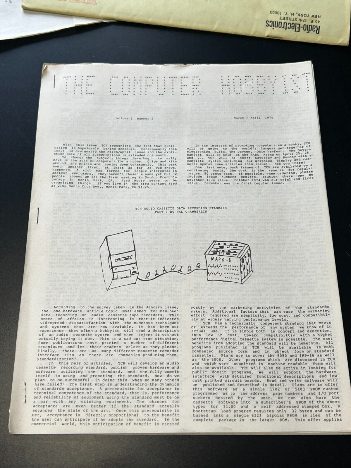 The Computer Hobbyist Magazine Issue 5 March/April 1975 Very Rare Sample Copy