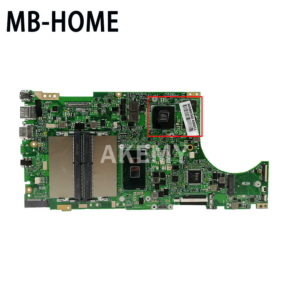 X510U Motherboard I3 I5 I7 CPU V2G GPU For Asus X510UN X510UQ S510U mainboard
