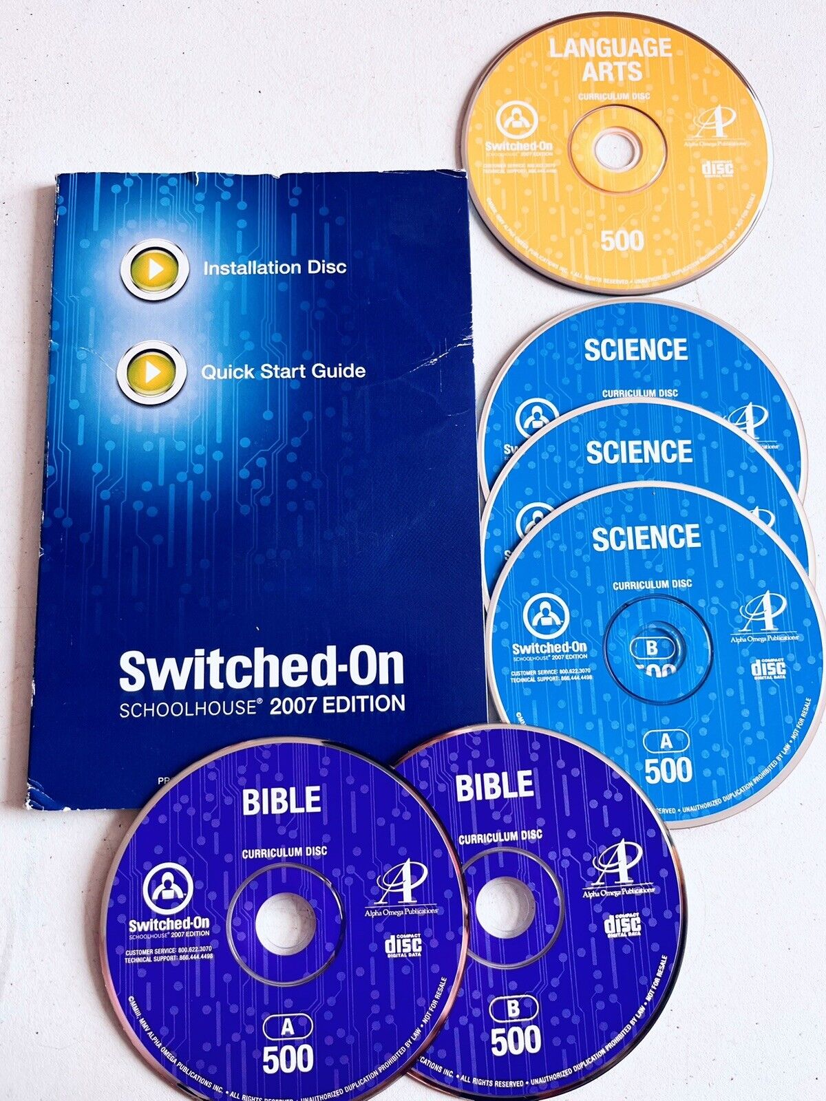 Switched On Schoolhouse 5th Grade LANGUAGE ARTS, SCIENCE, BIBLE (with install)