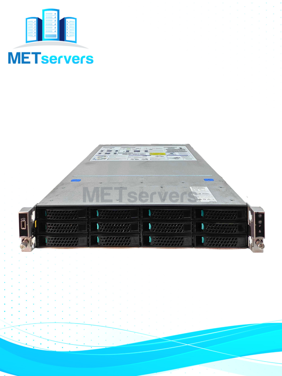 Intel R2312WTTYSR-2U 12 Bay LFF Barebone Rackmount Server w/ Trays, PSU