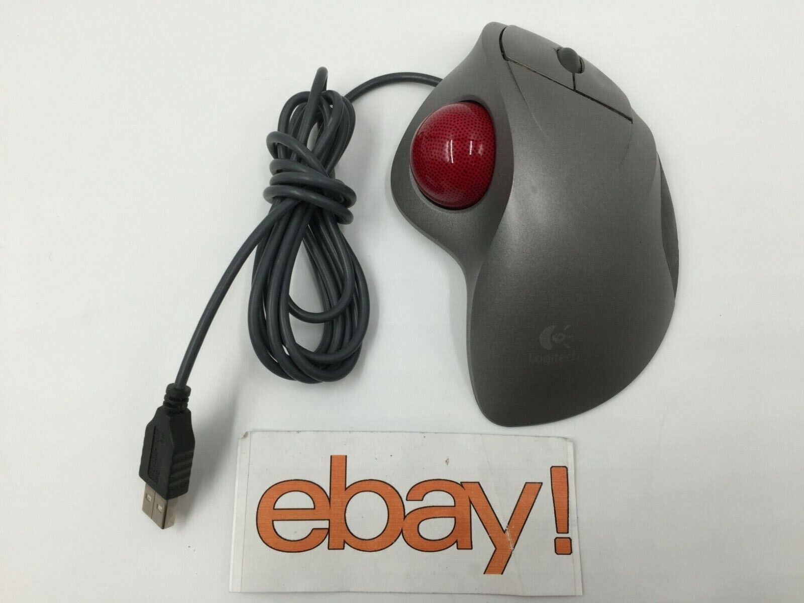 Logitech TrackMan Wheel Mouse USB Optical Trackball Mouse Silver T-BB18 Tested