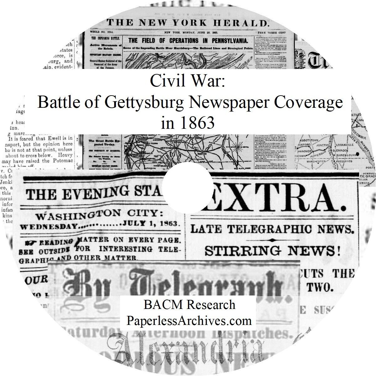 Civil War: Battle of Gettysburg Newspaper Coverage in 1863