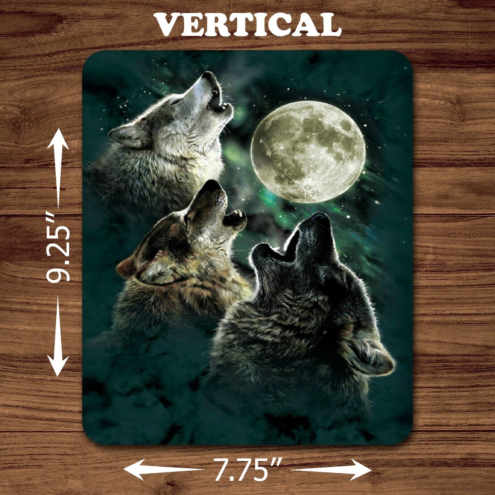 Wolf Wolves Pack Art Moon Howl Mouse Pad Mat Mousepad Office School Gaming