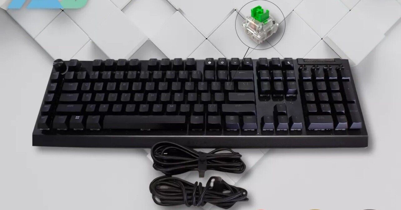 New Razer BlackWidow V4 Pro Mechanical Gaming Keyboard - Green Switches