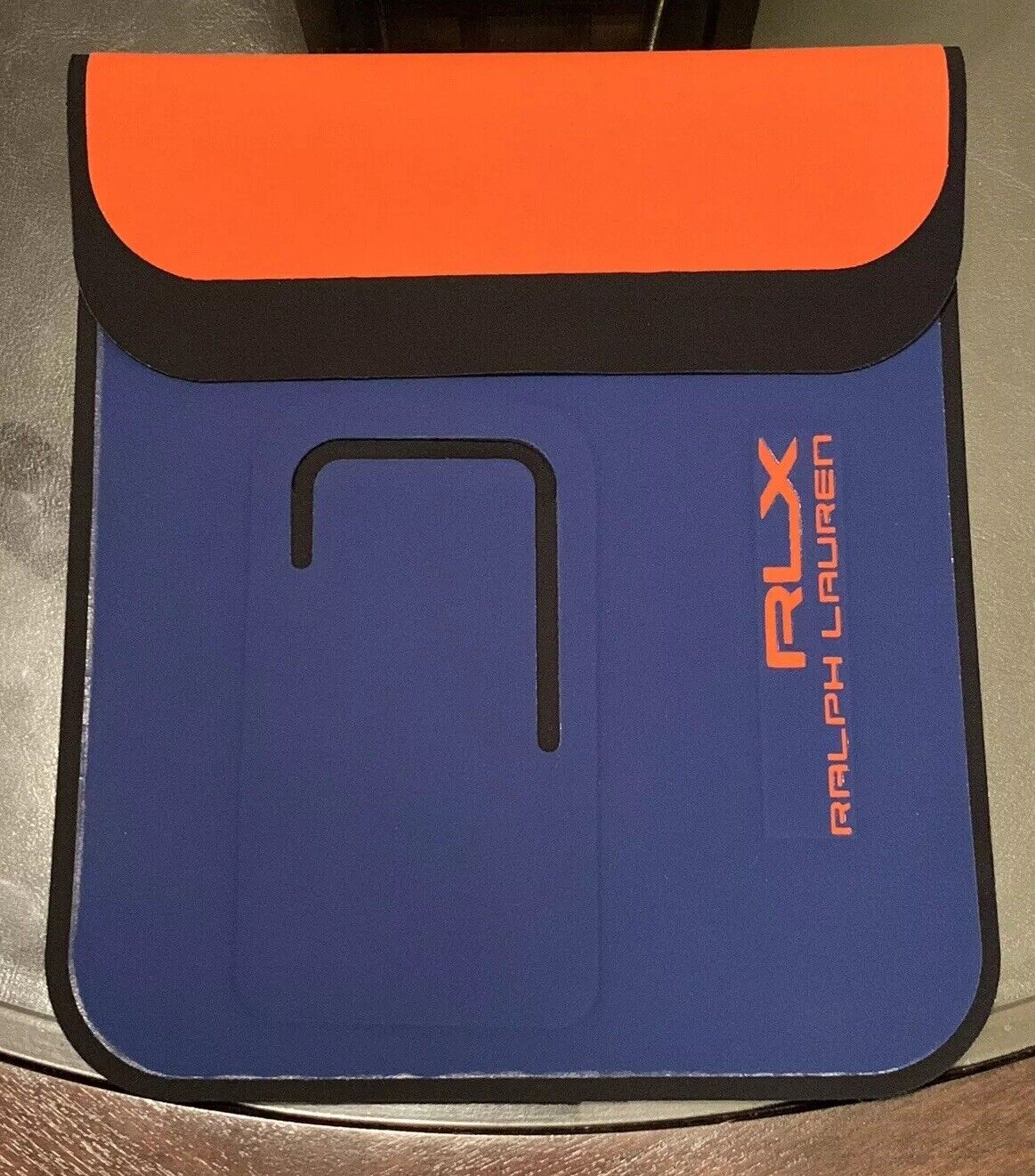 Ralph Lauren RLX Scuba n-range Ipad Case Orange & Blue Made In Italy Brand New