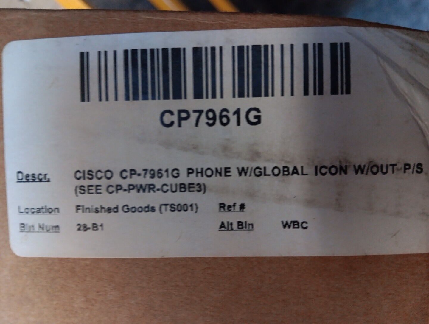 NEW - Cisco CP-7961G 4Bit Graphical 320x222-Display Unified IP Phone 7961G