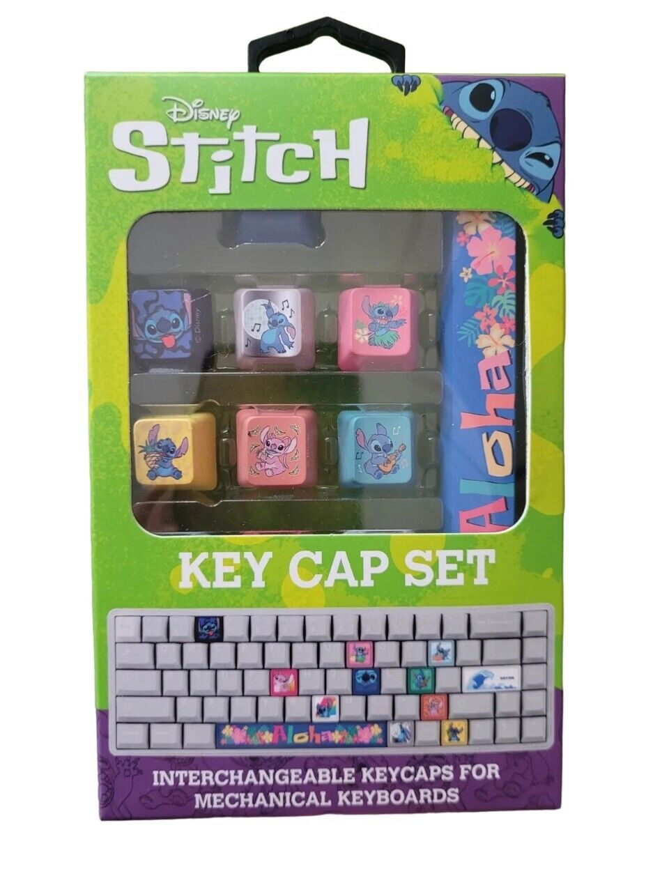 New Disney Lilo & Stitch Key Caps Set for Mechanical Keyboards New Sealed Keys
