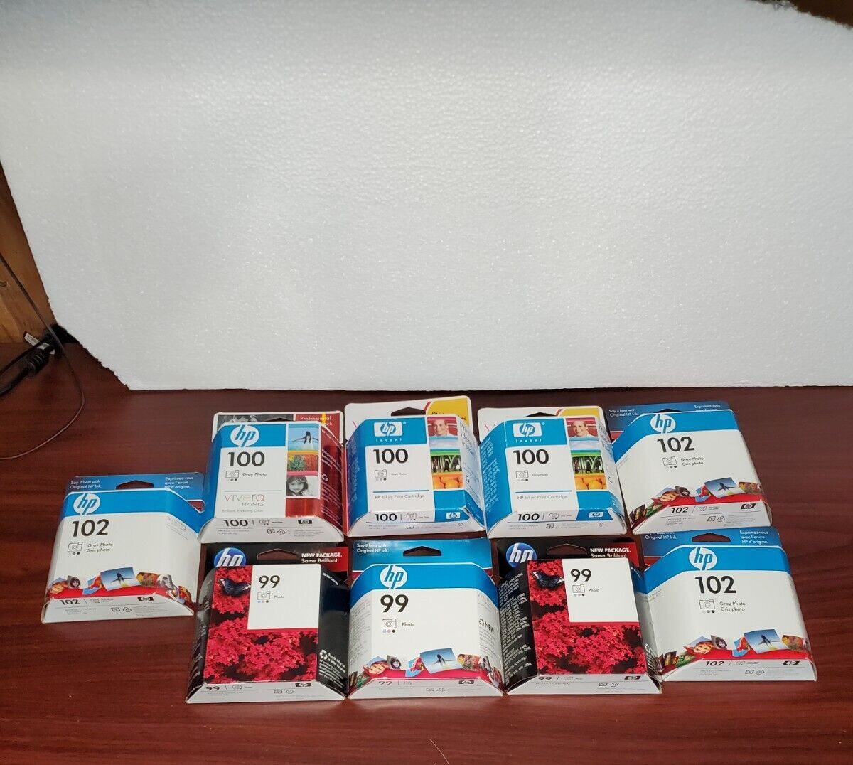 Lot of 9 Genuine NEW HP INKS 3x 99 3x 100 3x 102 INK CART SEALED EXPIRED #69j