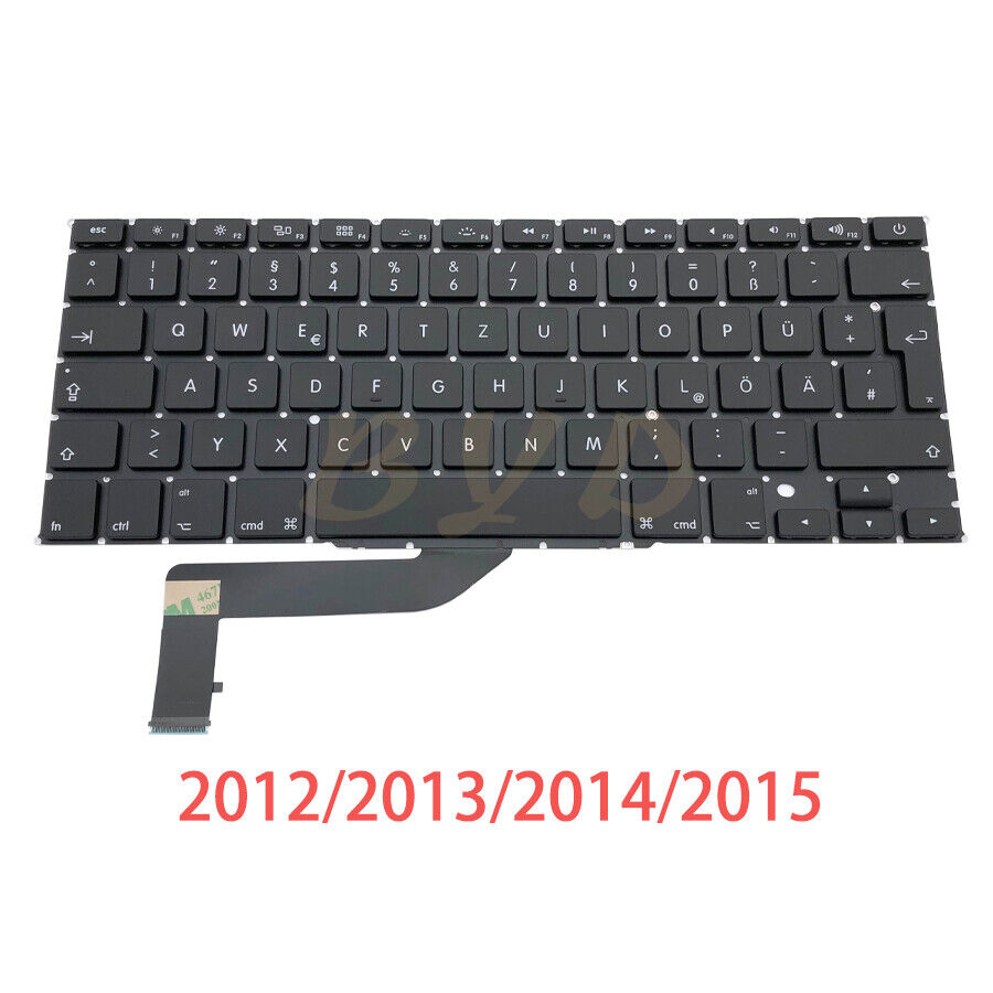 New German Germany Keyboard For Macbook Pro Retina 15\