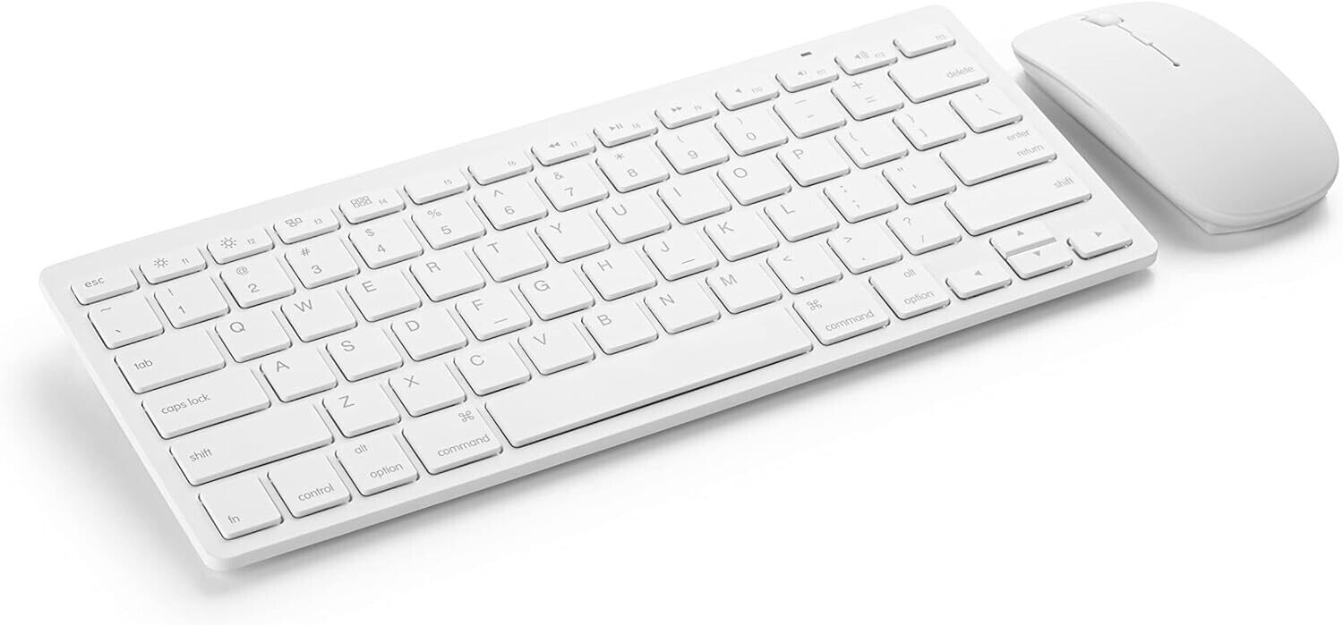 Mason West Wireless Keyboard & Mouse Combo--White