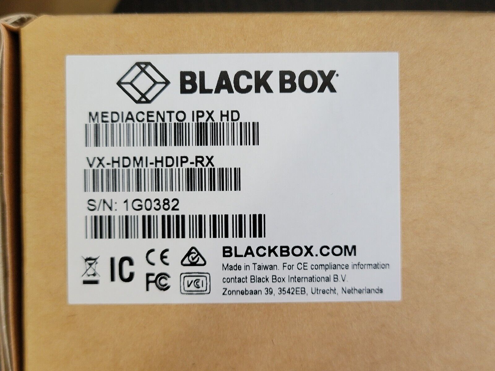 NEW In Box - Black Box VX-HDMI-HDIP-RX MediaCento IPX HD Extender Receiver