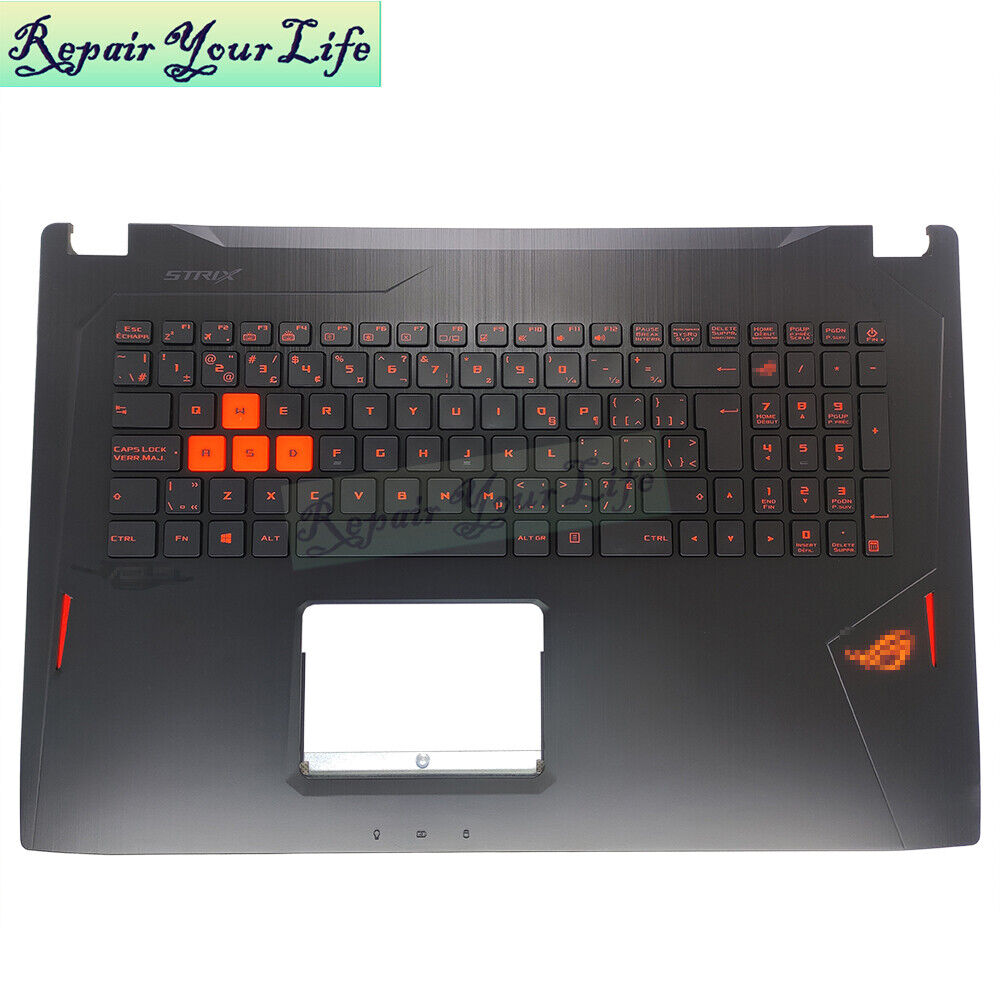 CF Canadian French backlit keyboard palmrest Asus ROG Strix GL702VS VM GL702VSK 