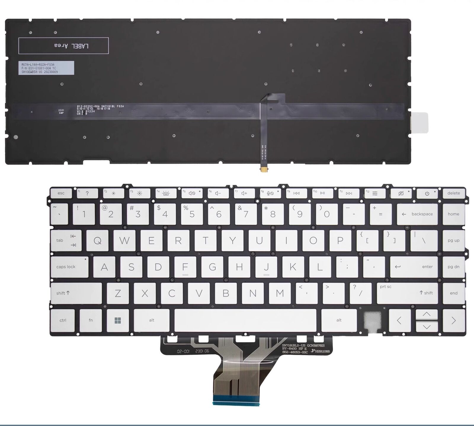 FOR HP Envy X360 13-AY 13-BA 13T-BA 13-BD TPN-C147 C145 Keyboard Silver Backlit