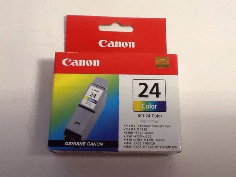 CANON BCI-24C Tri-Color/Color Ink Cartridge NEW SEALED