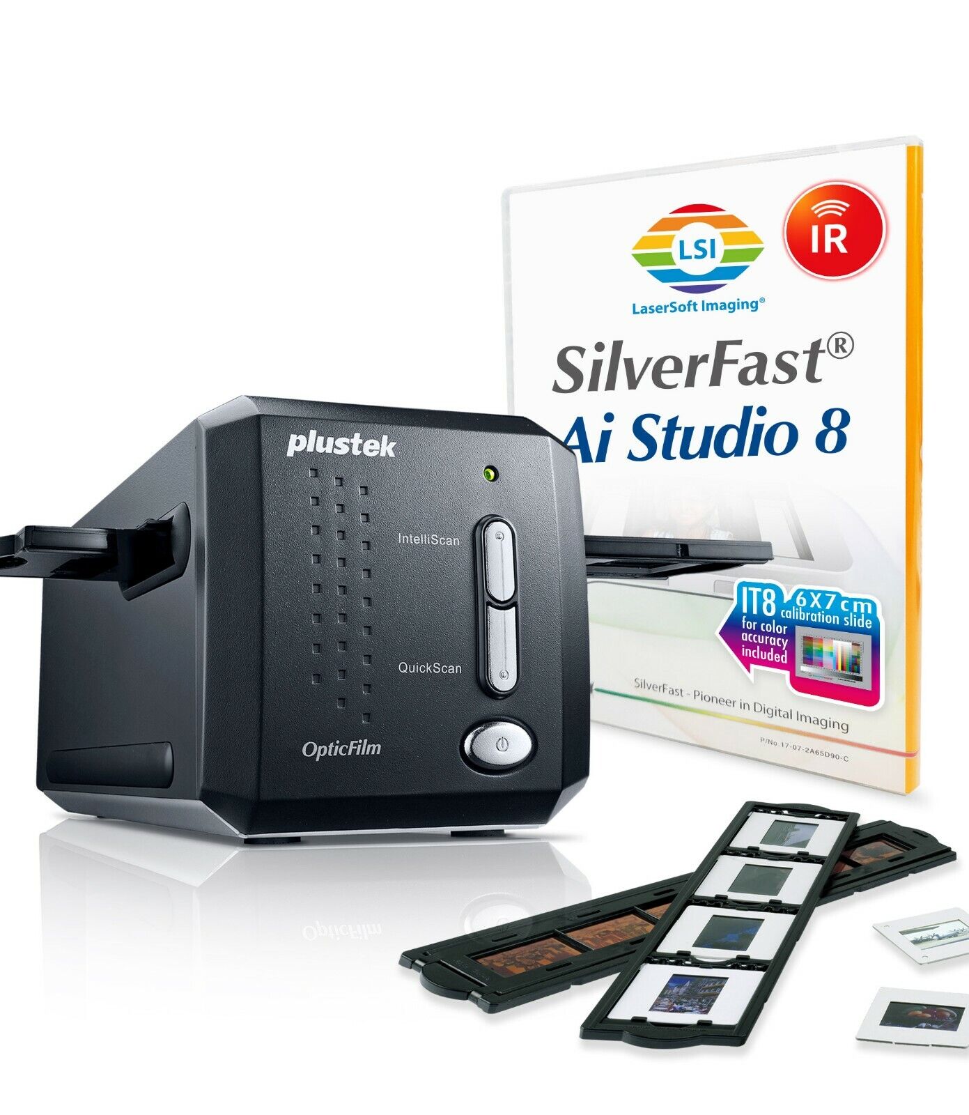 Plustek OpticFilm 8200i Ai Film Slides Scanner SilverFast Ai PC/Mac SEE VIDEO