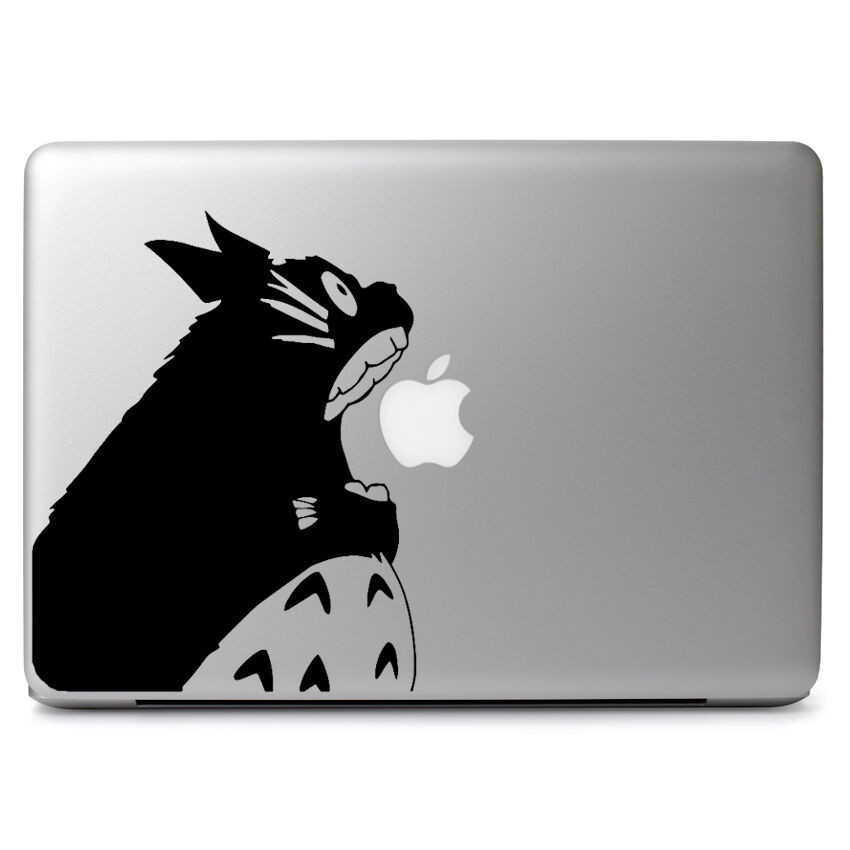 Totoro Eating for Apple Macbook Air Pro Laptop Car Window Vinyl Decal Sticker