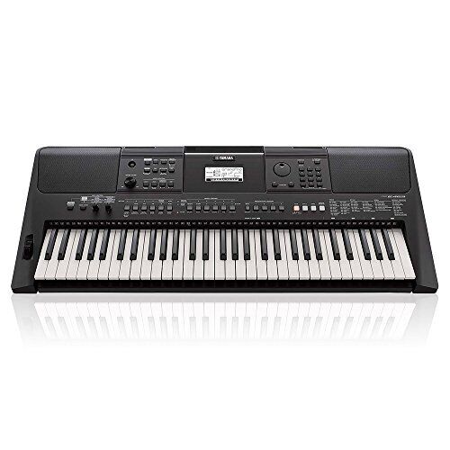 Yamaha Portable Keyboard 61 Keys PSR-E463 758 Tones  Sampling DJ Black