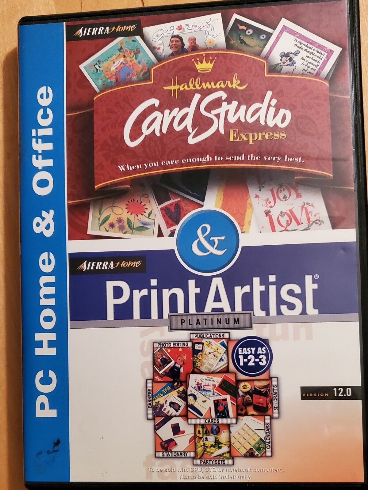 Sierra Home Hallmark Card Studio Express & Print Artist Platinum Software 2000