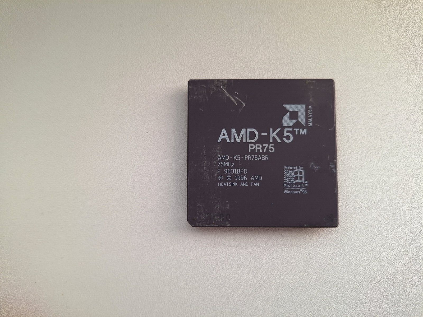 AMD K5 PR75 AMD-K5-PR75ABR vintage CPU GOLD #2