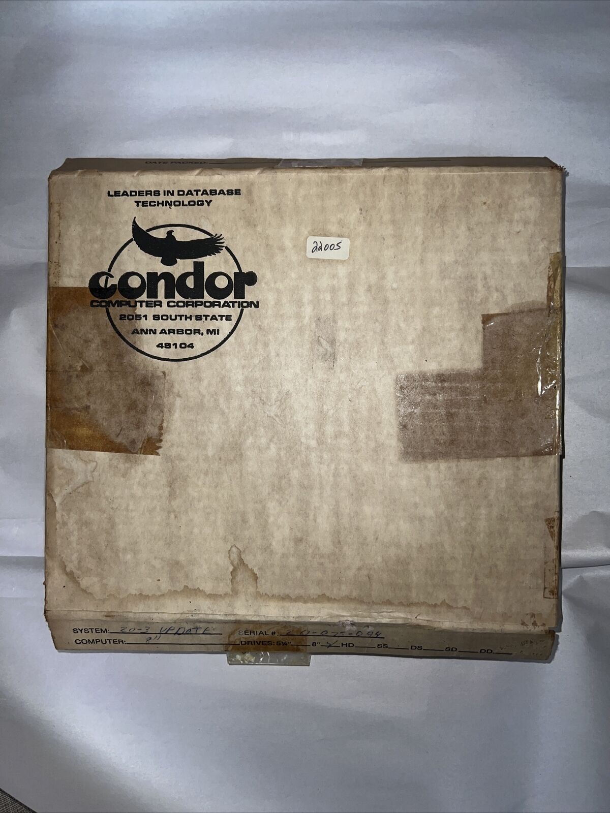Vintage CONDOR Series 20 OG BOX CIB User Manual SOFTWARE VERY RARE 1 Of 1 S190