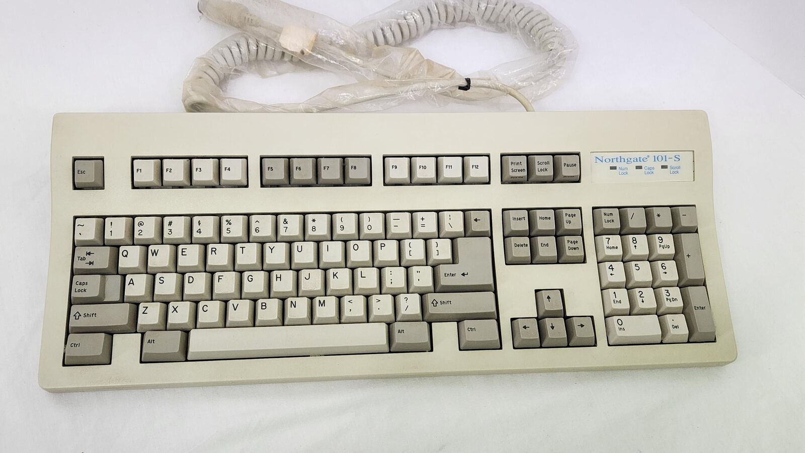 Northgate Mechanical Keyboard (101-S) - 1992, Vintage, White, Working