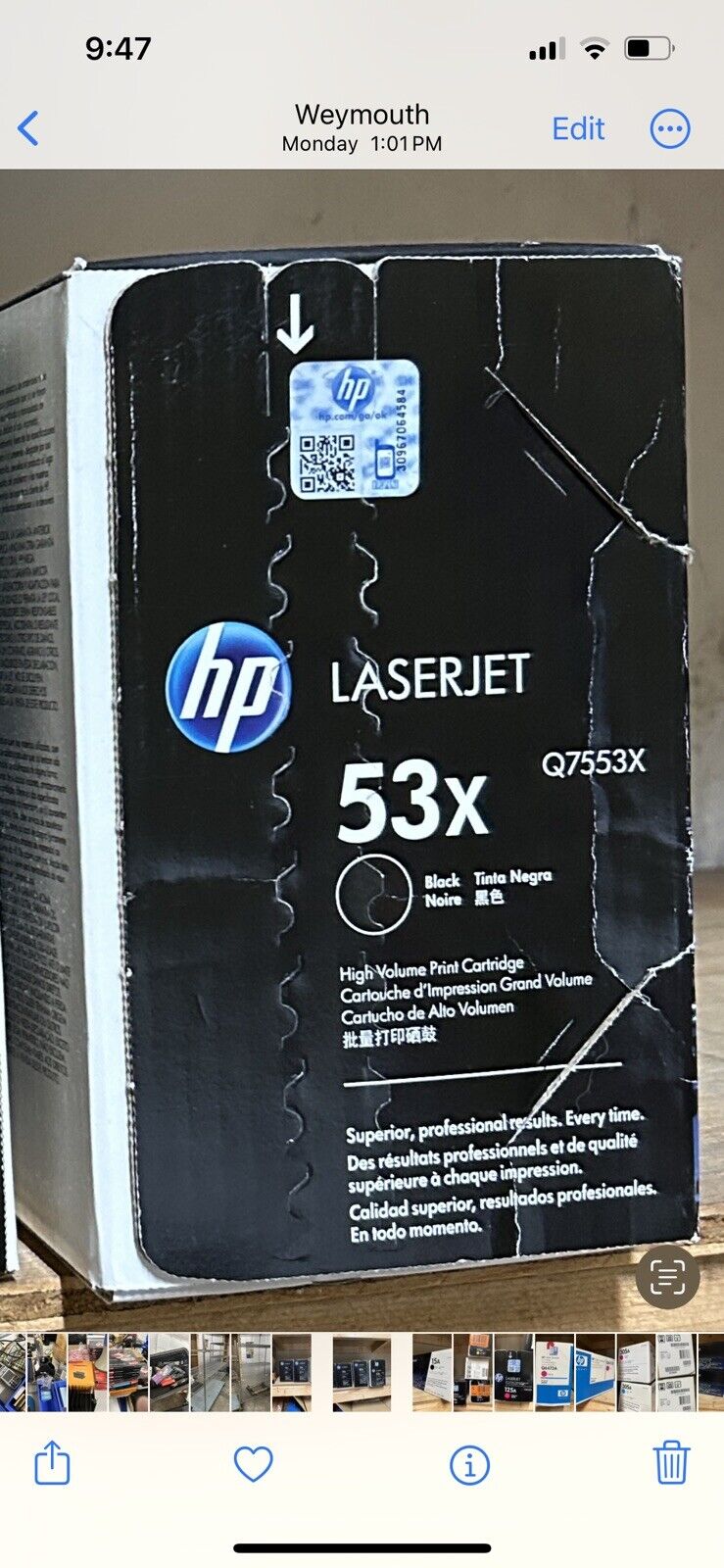 New Genuine Sealed HP LaserJet 53x Dual Pack Q755X  Brand New