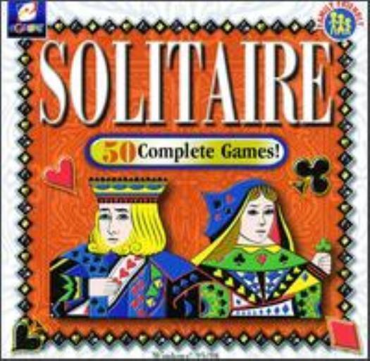 Solitaire: 50 Complete Games PC CD card game collection Klondike Free Cell etc.