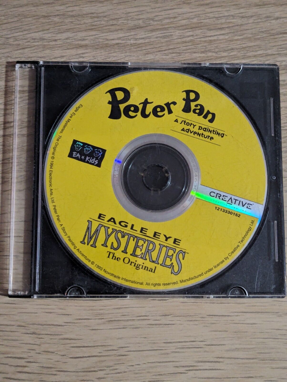 Peter Pan: A Story Painting Adventure Eagle Eye Mysteries Vintage CDROM 1993