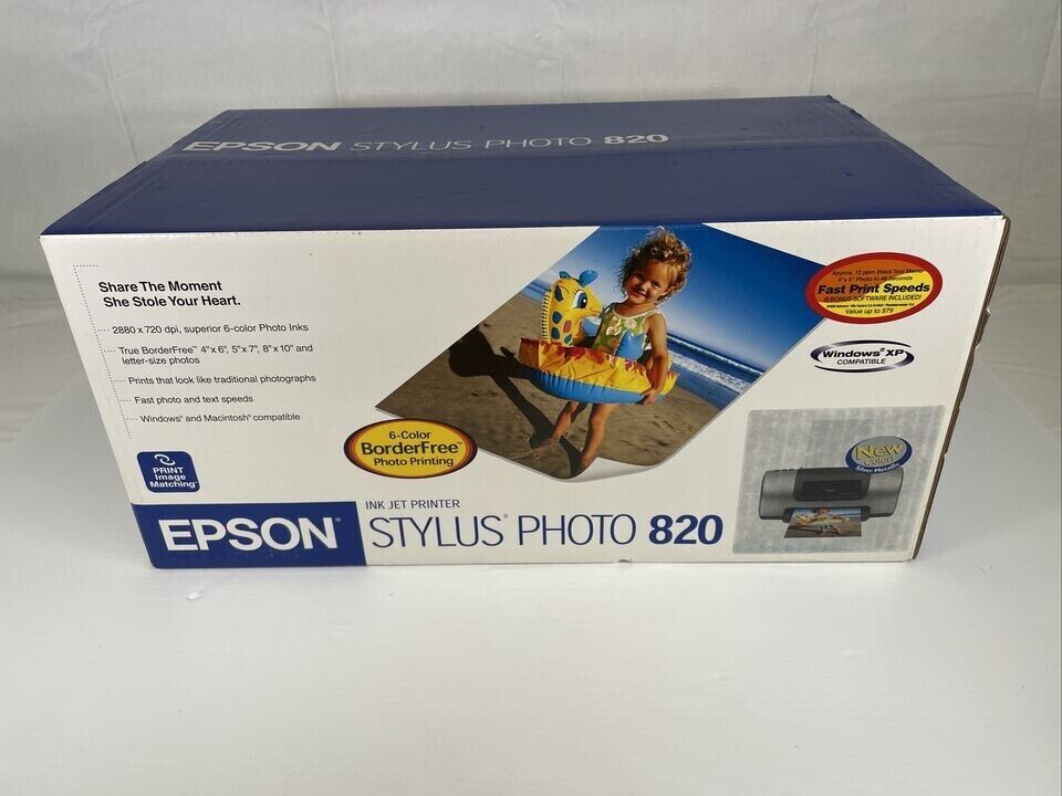 Epson Stylus Photo 820 Ink Jet Printer - Brand New IN THE BOX