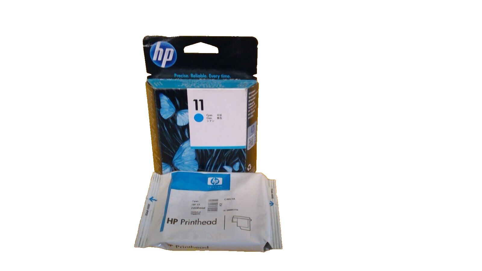 Genuine OEM HP 11 Cyan C4811A Printhead  Ink Bulk Packaging 