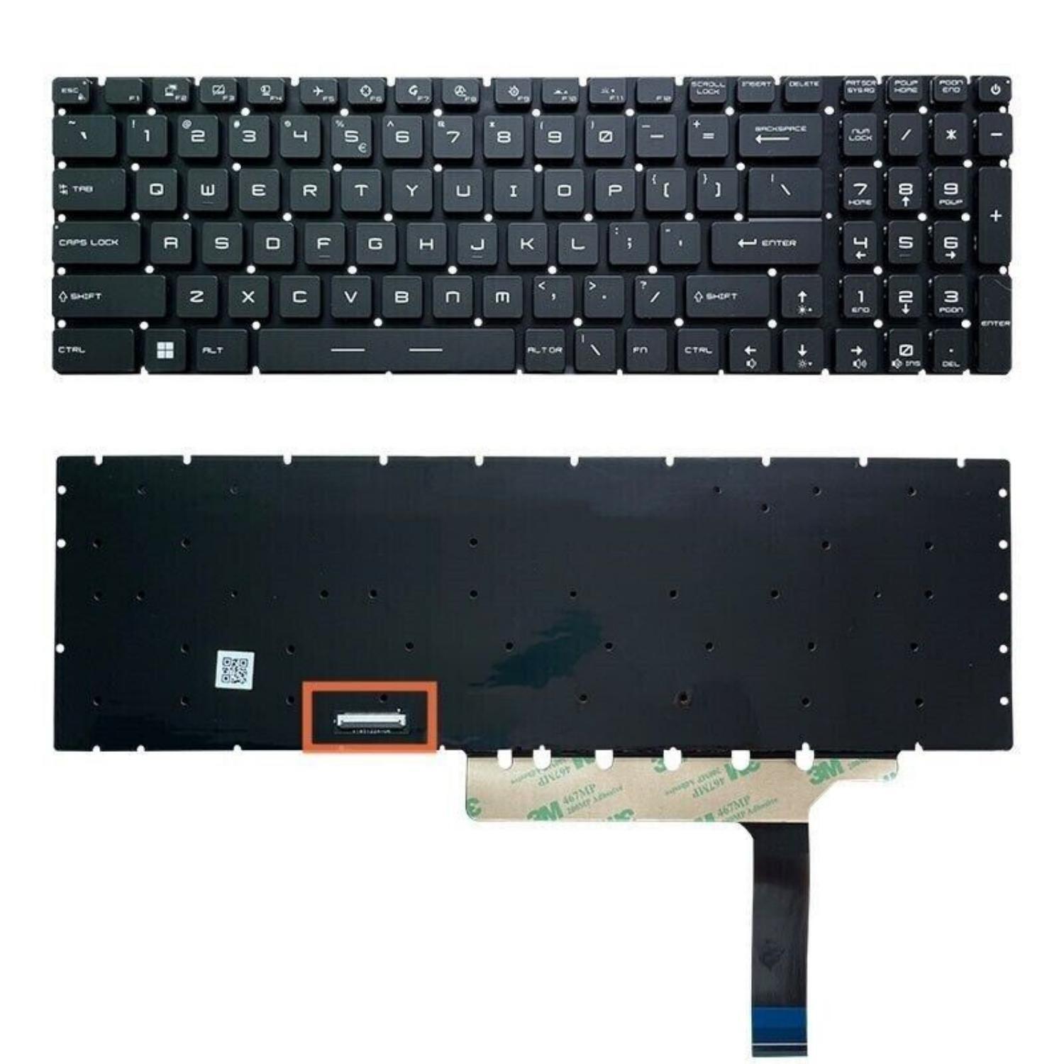 For MSI GE76 Raider 10UG 10UH 11UG 11UH 11UE MS-17K3 GP76 Keyboard W/RGB Backlit
