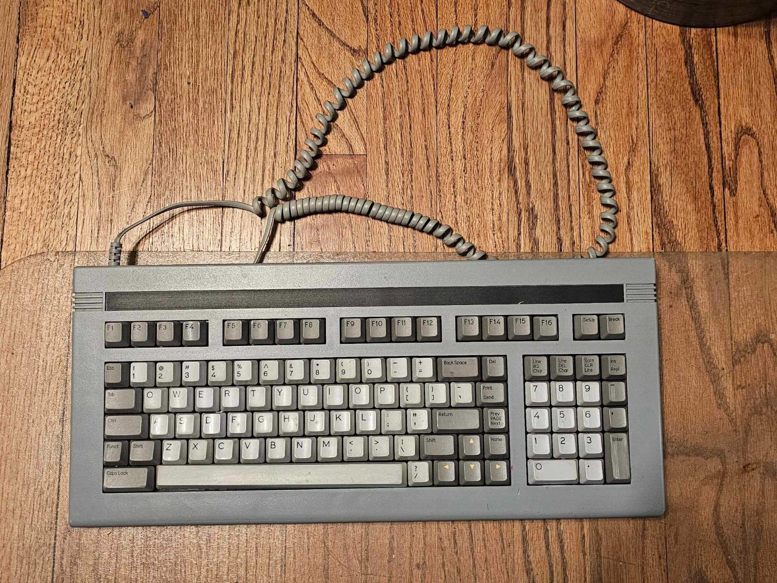 Rare Cherry MX Wyse WY60 Vintage Black Switch ASCII Terminal Keyboard Dark Gray