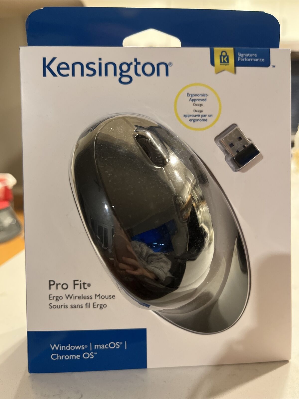 Kensington Pro Fit Ergo Wired Mouse New (K75404WW)