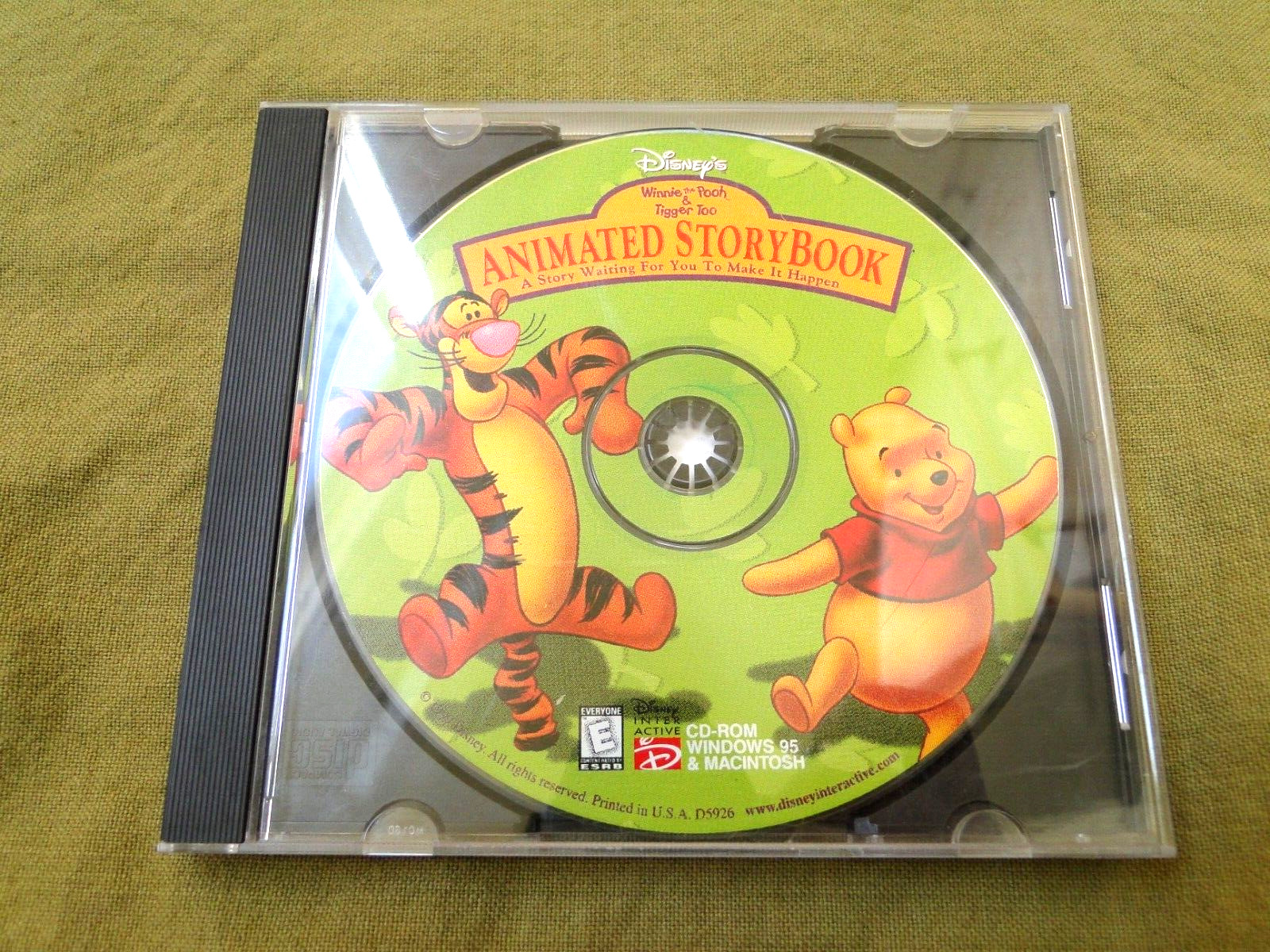 1999 Disney's Winnie The Pooh & Tigger Too: Animated Story Book Windows CD-ROM