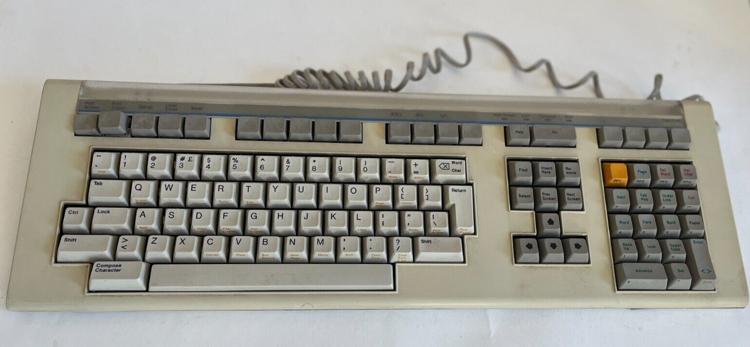 Digital Equipment Corp DEC LK201BA Terminal Keyboard Vintage 2 bad keys