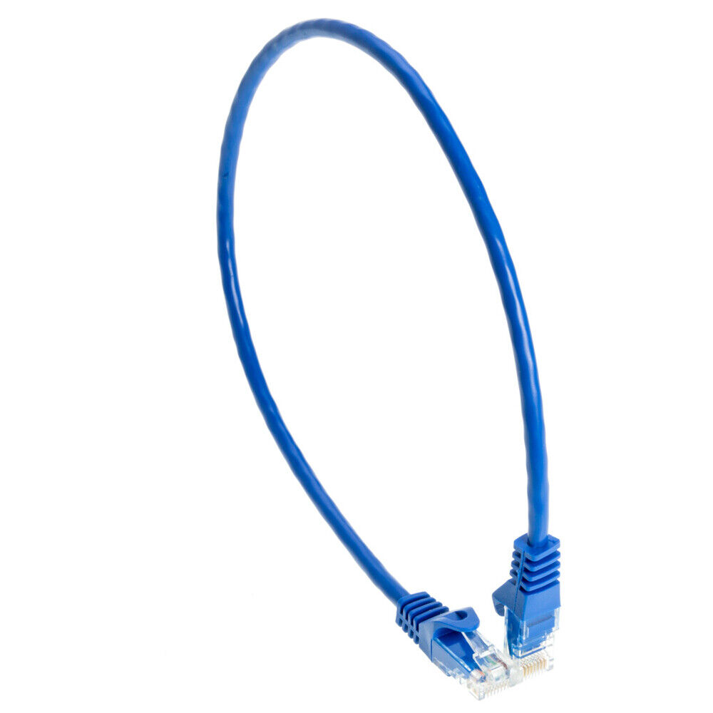 CAT5 Ethernet Patch Cable RJ-45 Internet Cord Blue 1.5FT -  20FT Multi-Pack LOT