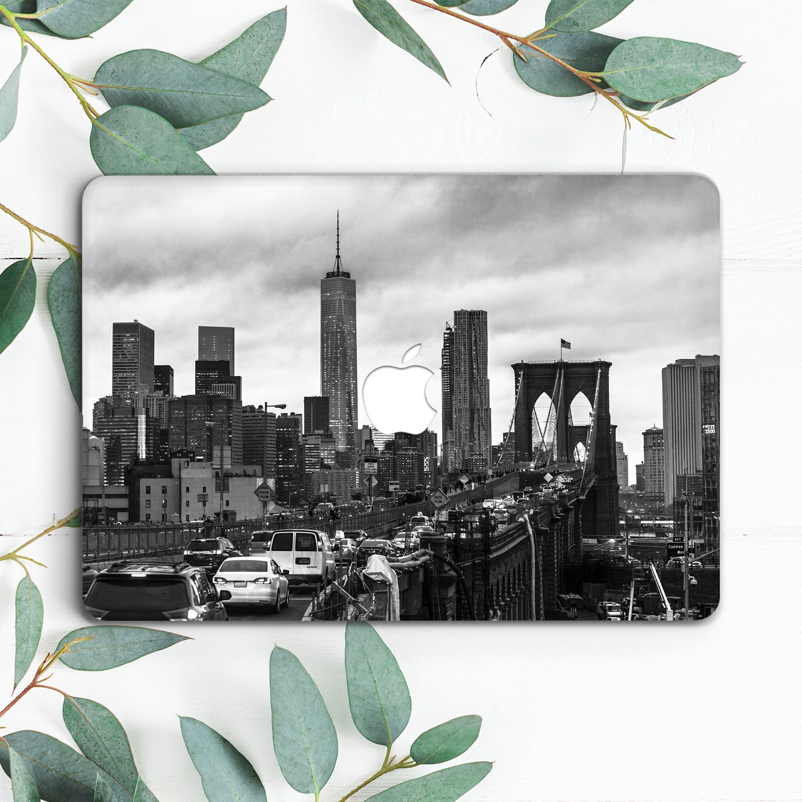 New York Black And White Cityscape NYC Hard Case For Macbook Pro 13 15 16 Air 13