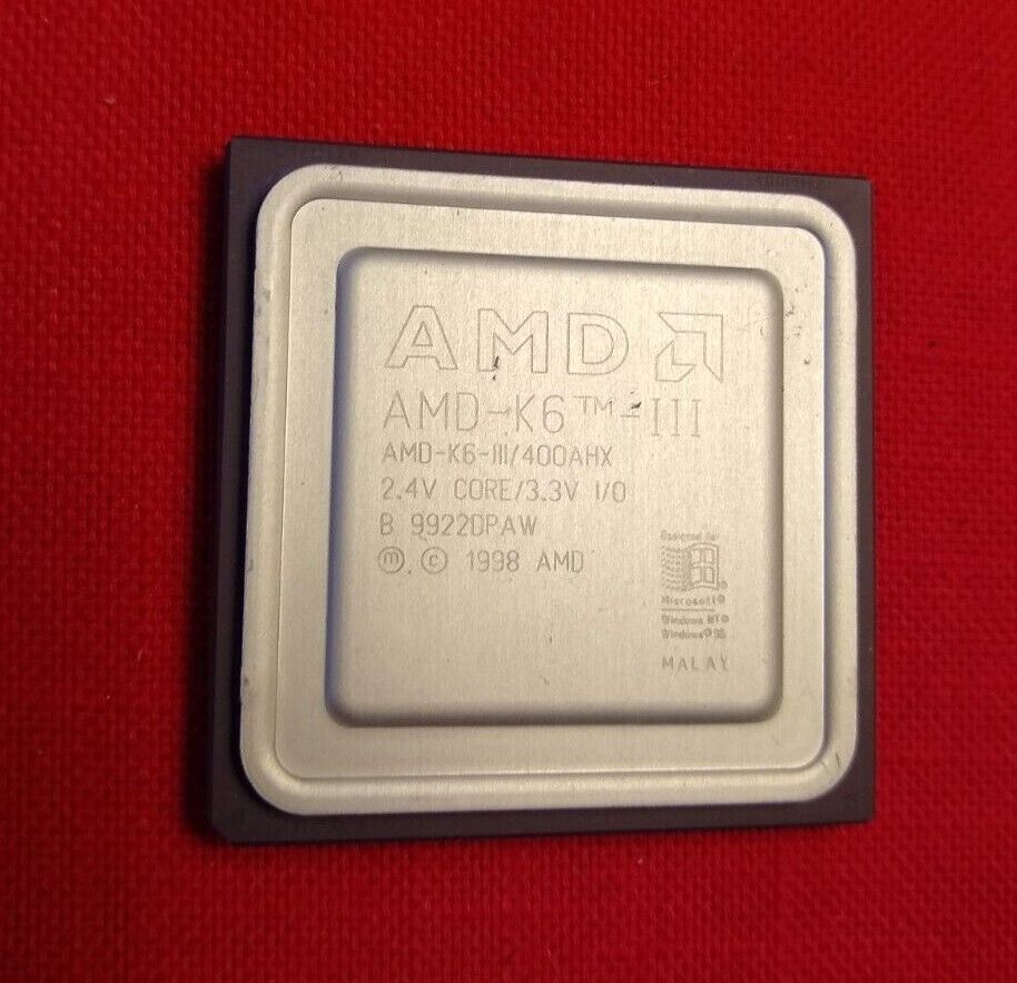 AMD AMD-K6-3/400AHX K6-III 400AHX 400 MHz 400MHZ ✅ VERY Rare Vintage Collectible