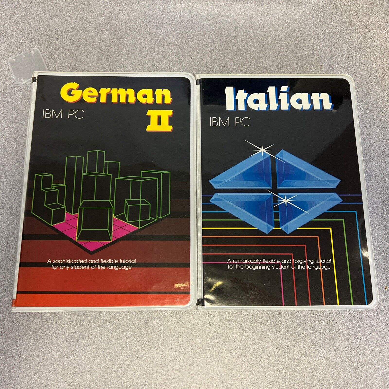  IBM PC Italian and German Software 1984 Vintage Computer