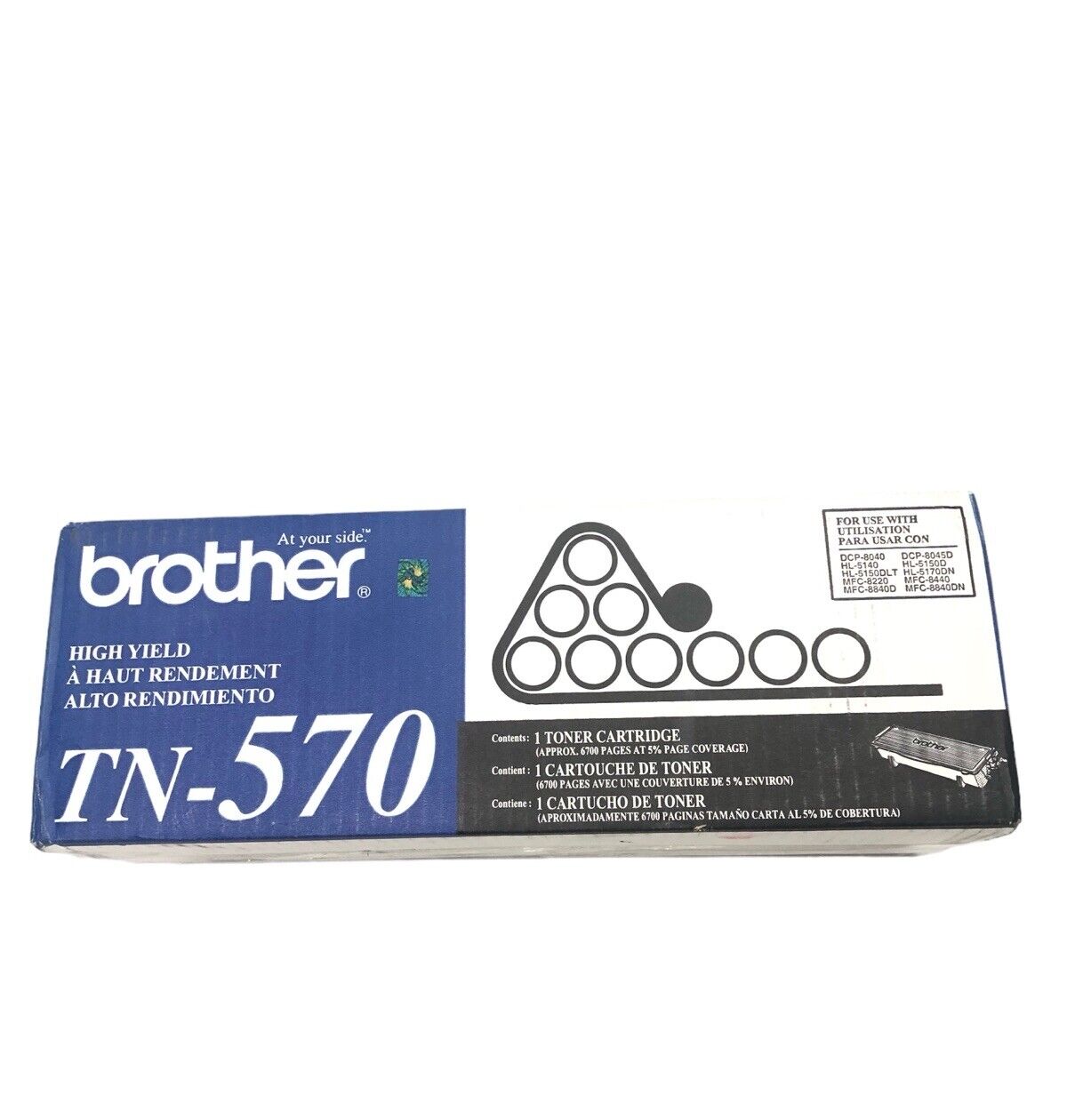 GENUINE BROTHER TN-570 Toner Cartridge Black For DCP-8040 DCP-8045D NEW SEALED