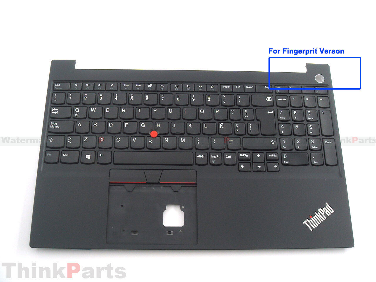 New/Orig Lenovo ThinkPad E15 Gen 2 Palmrest Latin Spanish NBL Keyboard Bezel BLK