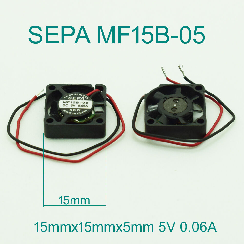4pcs SEPA MF15B-05 15x15x5mm 1505 5V 0.06A Small Mini Micro Server Cooling Fan