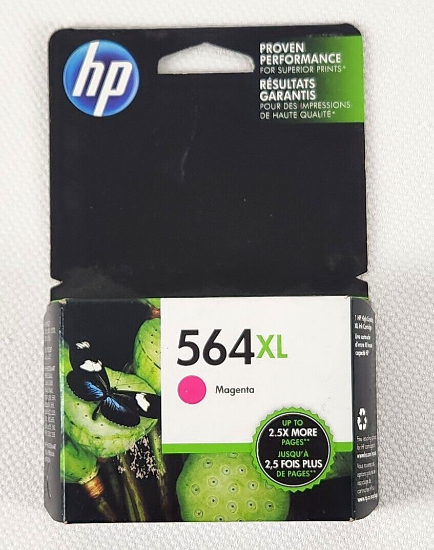 HP 564XL Magenta Printer Ink Cartridge Expired May 2015 New In Unopened Box