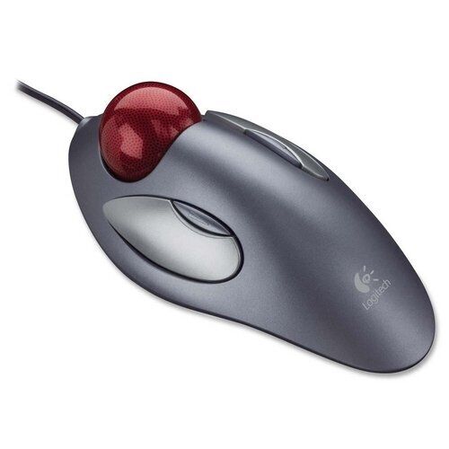 Brand New Sealed Logitech Trackman Marble Corded Trackball Mouse - 910-000806