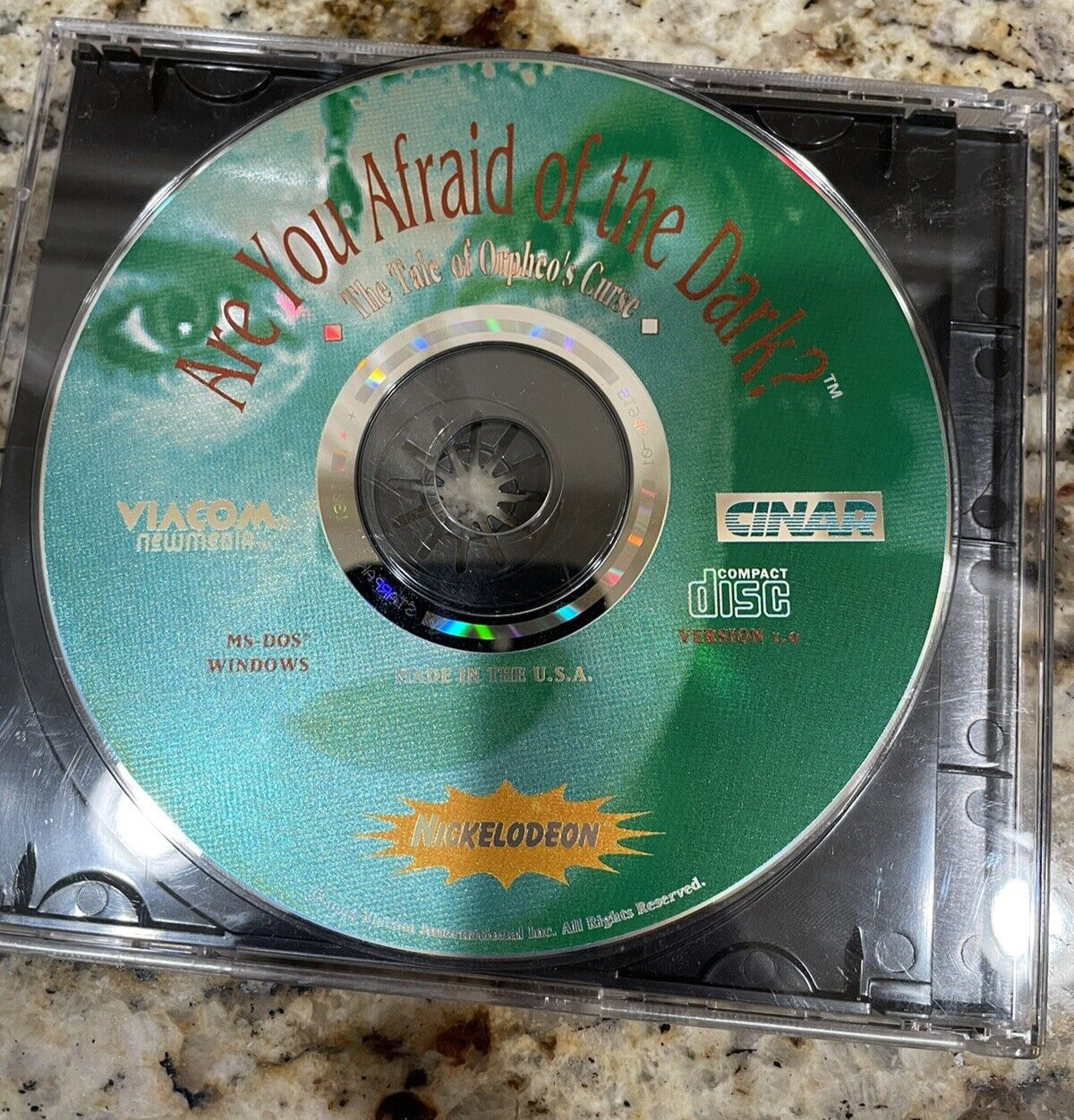 Are You Afraid Of the Dark The Tale of Orpheos Curse PC CD-ROM 1994 DISC ONLY