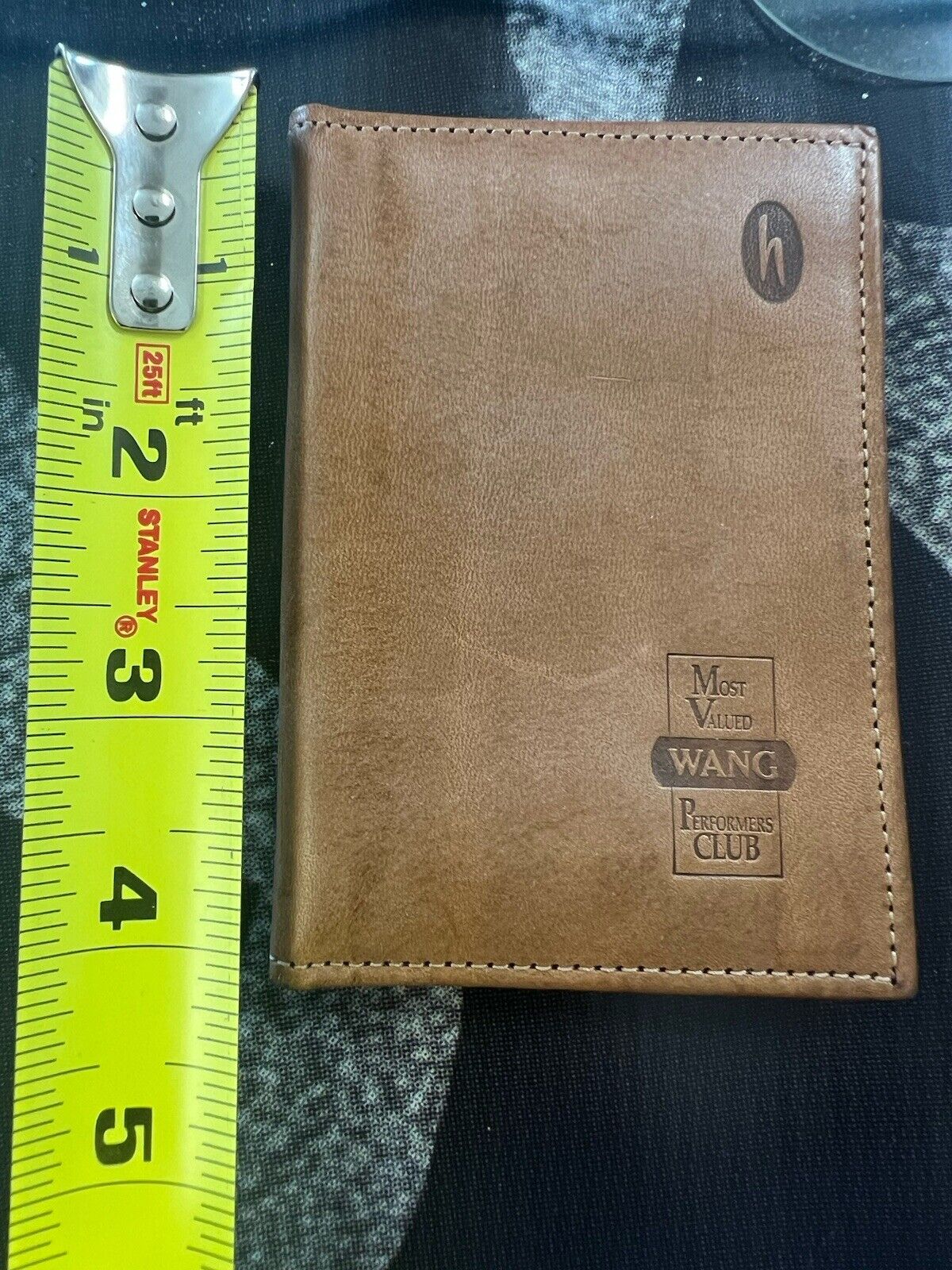 Wang Labs Computer Vintage Rare Company MVP Leather Wallet ID Cards Holder