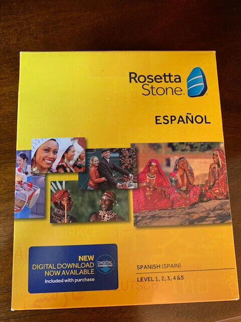 Rosetta Stone Spanish, levels 1-5 language program 