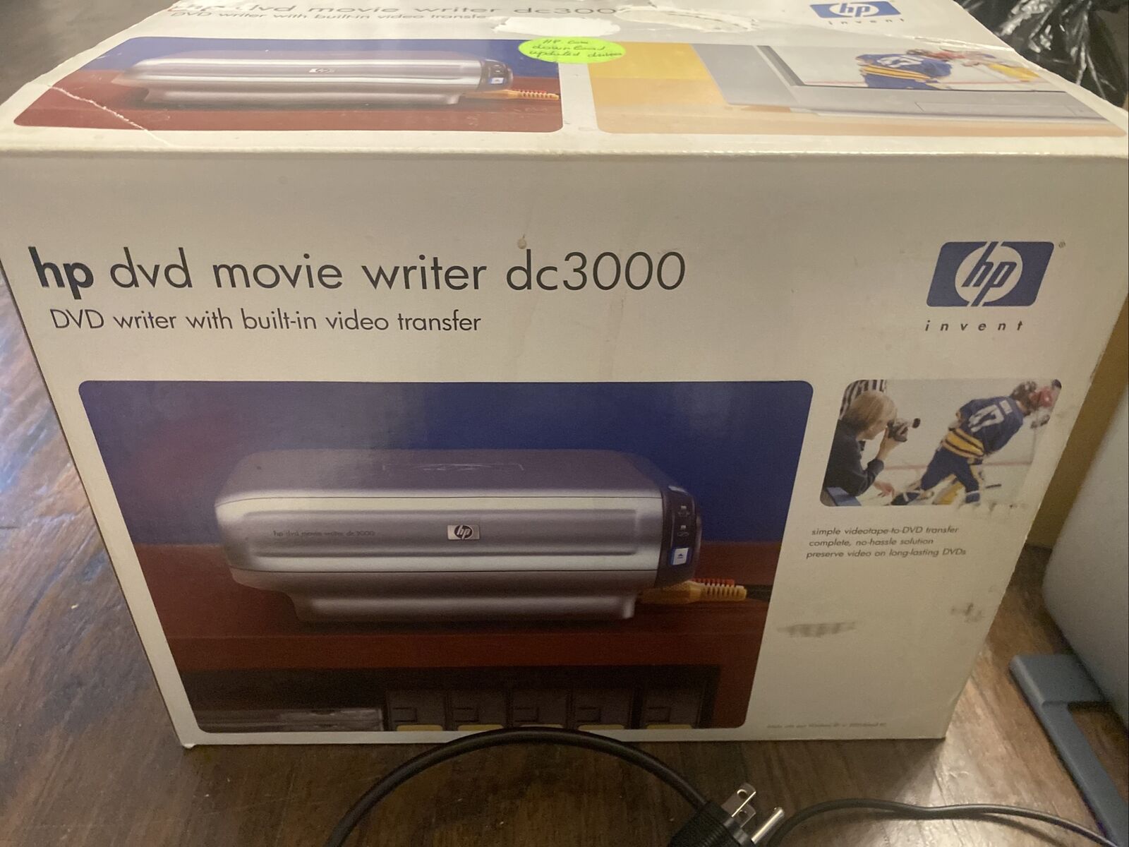 HP DVD Movie Writer DC3000 (Q2114A#ABA) Excellent Condition All Original Cables