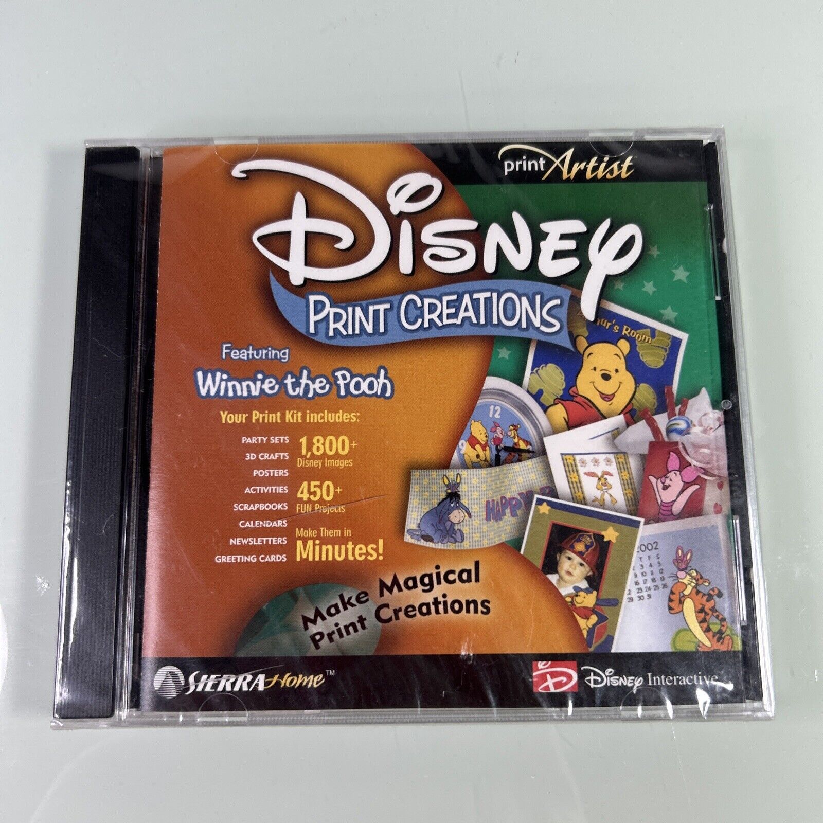 DISNEY Classic Print Creations Studio PC CD - New Sealed